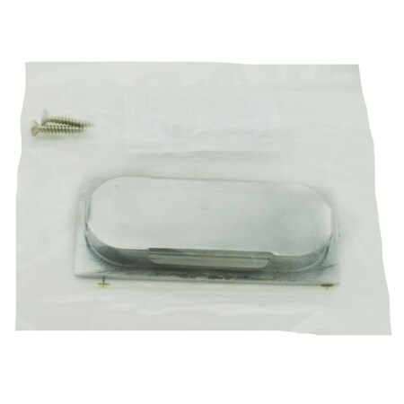 Ives Commercial Solid Brass Rectangular Flush Pull Satin Chrome Finish 222B26D